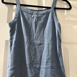 GAP Blue Fitted Sleeveless Tank Top